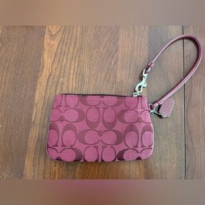 Coach signature collection wristlet